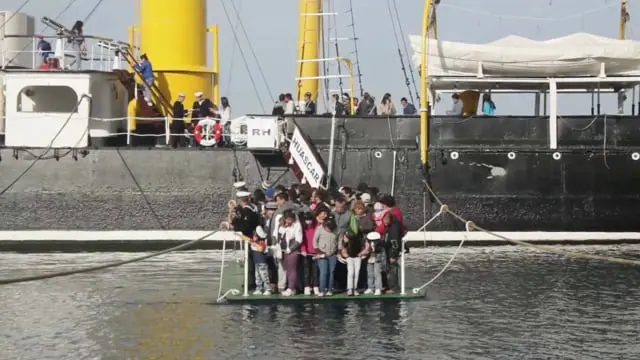 Desembarco del acorazado Huáscar